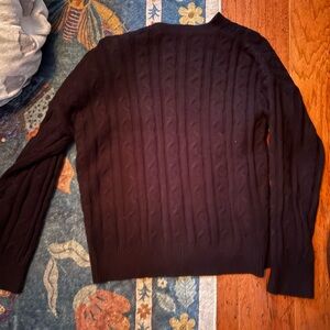 Women’s Black Cable Knit Sweater